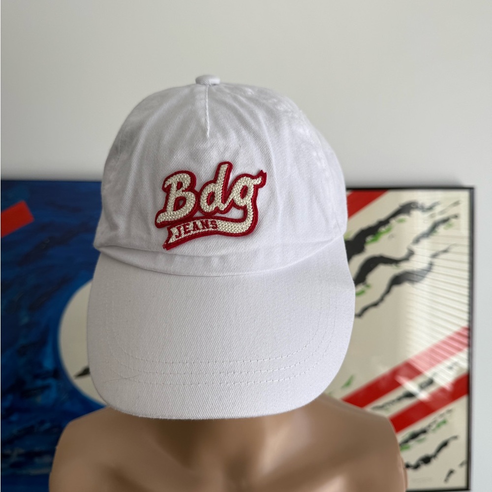 BDG White Baseball Cap